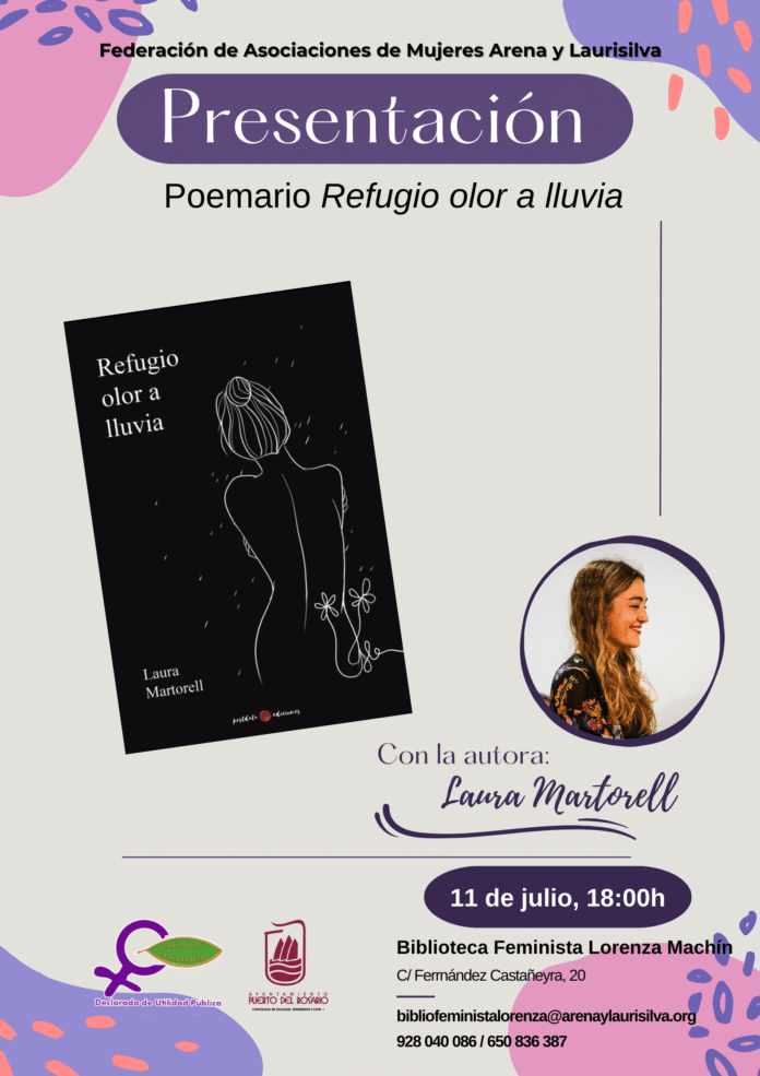 Presentación del poemario “Refugio olor lluvia” de la autora madrileña Laura Martorell