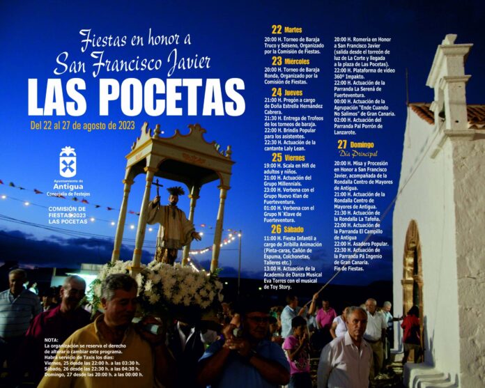 Cartel Fiesta Las Pocetas