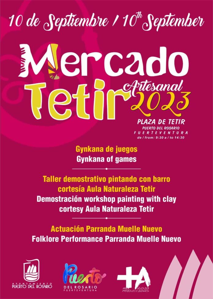 La Vega de Tetir acoge el domingo 10 de septiembre una nueva edición del Mercado Artesanal