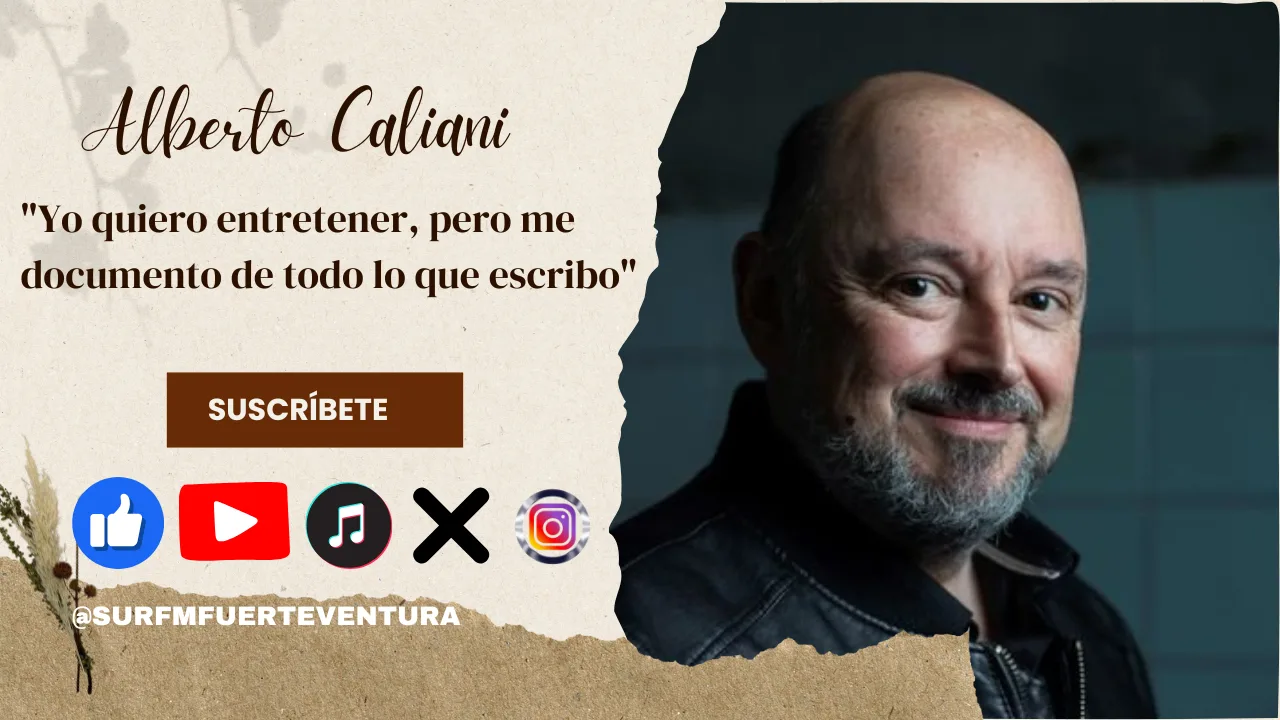 Alberto Caliani "Yo quiero entretener, pero me documento de todo lo que escribo"