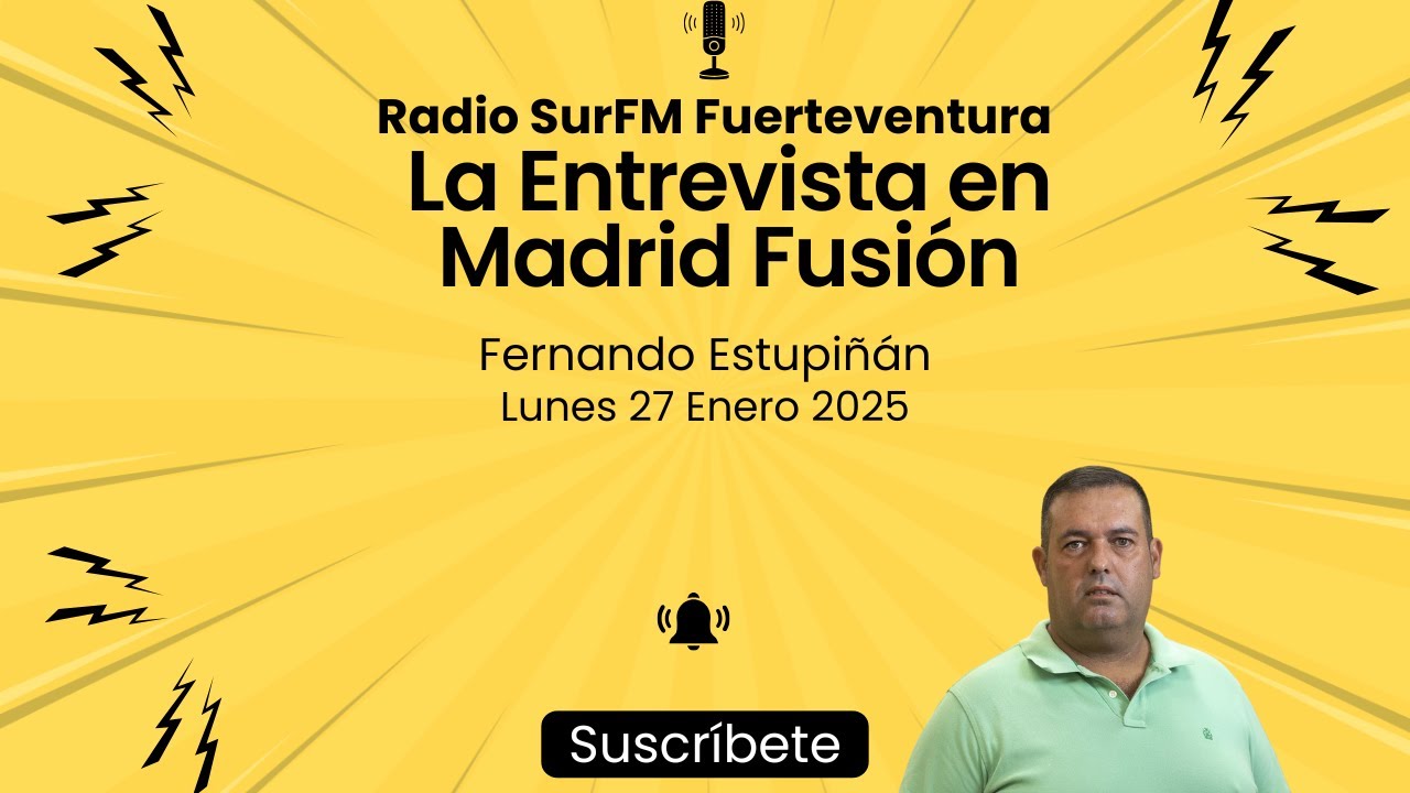 Madrid Fusión 2025: Entrevista a Fernando Estupiñán 27/01/25